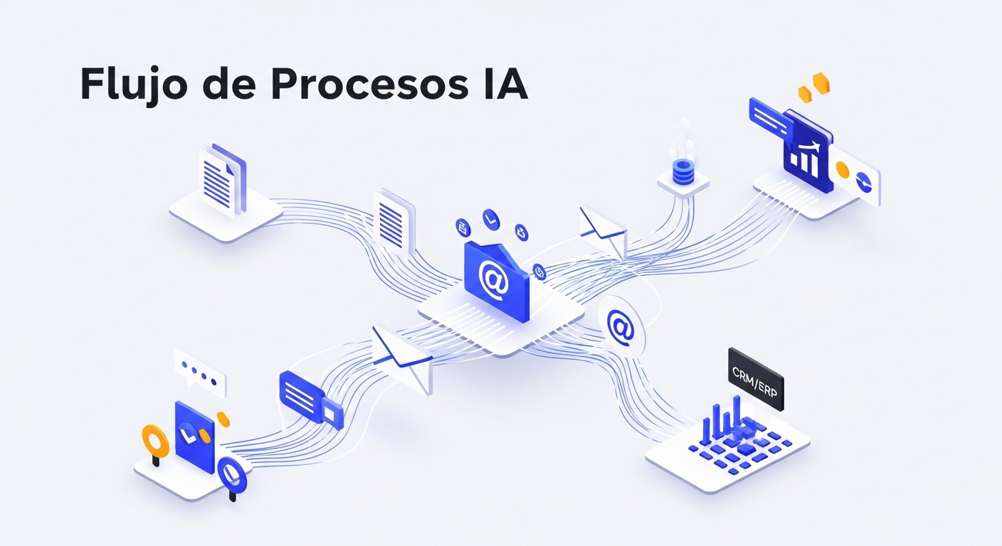 Diagrama de flujo del Agente IA de Procesos